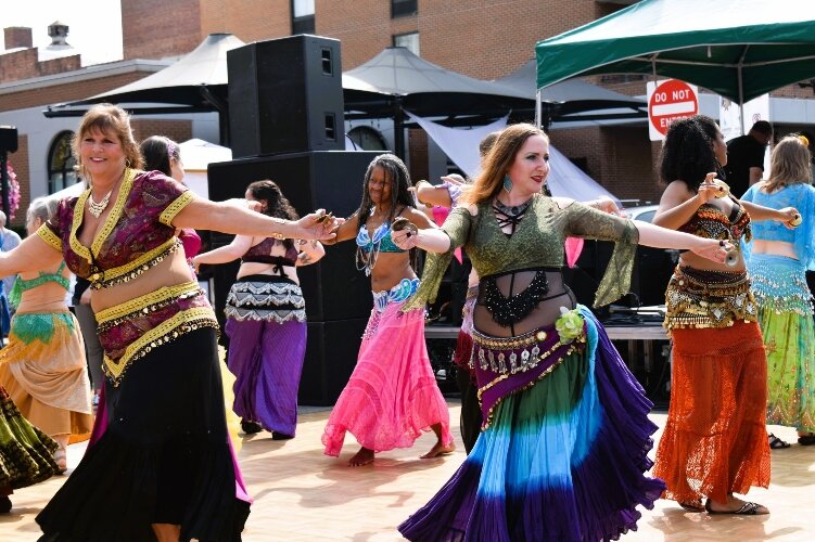 Belly dancers were among the many live performances at CultureFest.