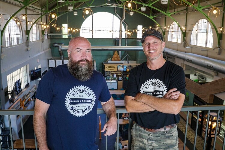 Mark Schultz and Gary Keener are the owners of Keener & Schultz Fine Woodworks, where they create handmade, custom designs.